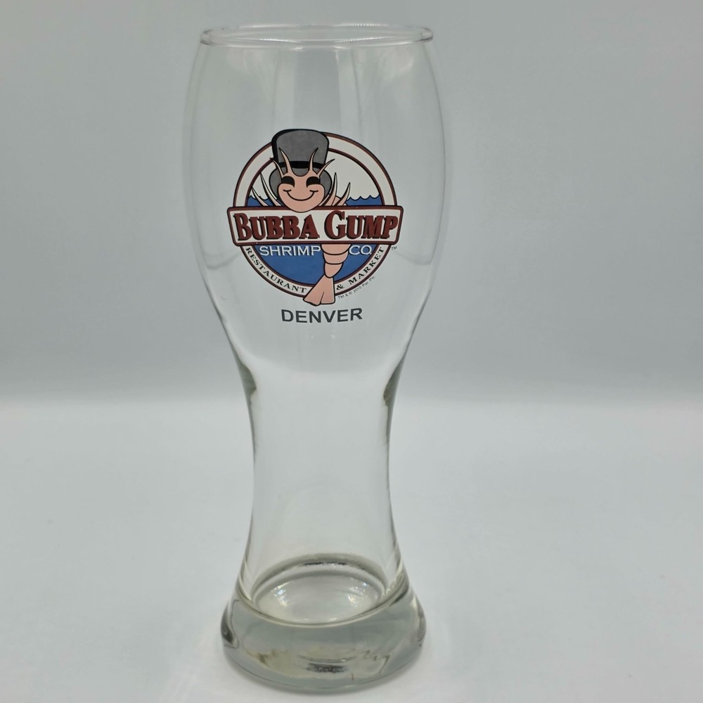 Bubba Gump Shrimp Co - DENVER Souvenir Pilsner Beer Pint Glass Collectible